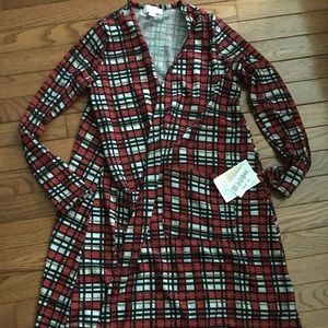NWT XS Lularoe Buffalo Plaid Sarah Duster